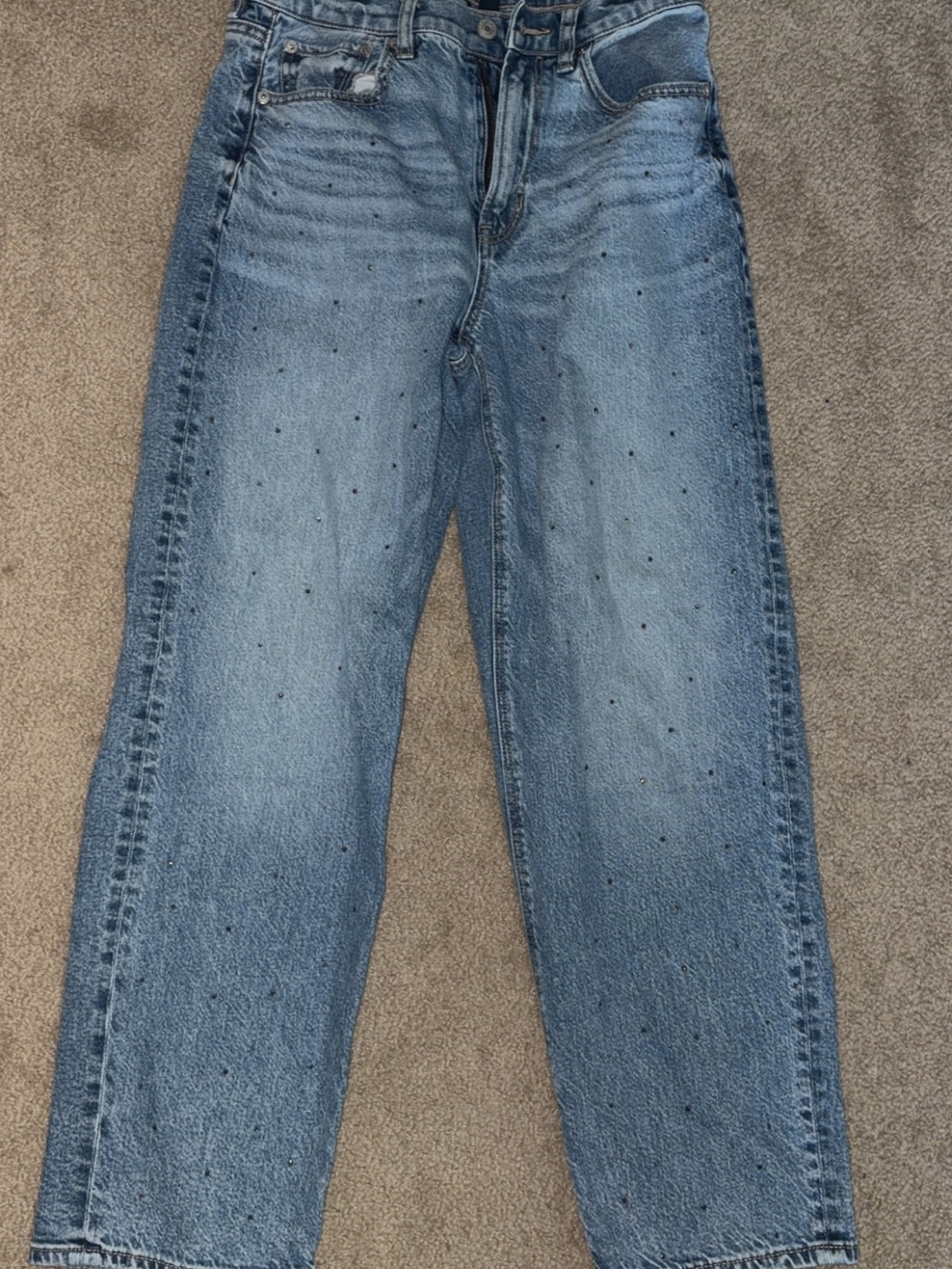 American Eagle Outfitters Light Blue Straight Leg Jeans